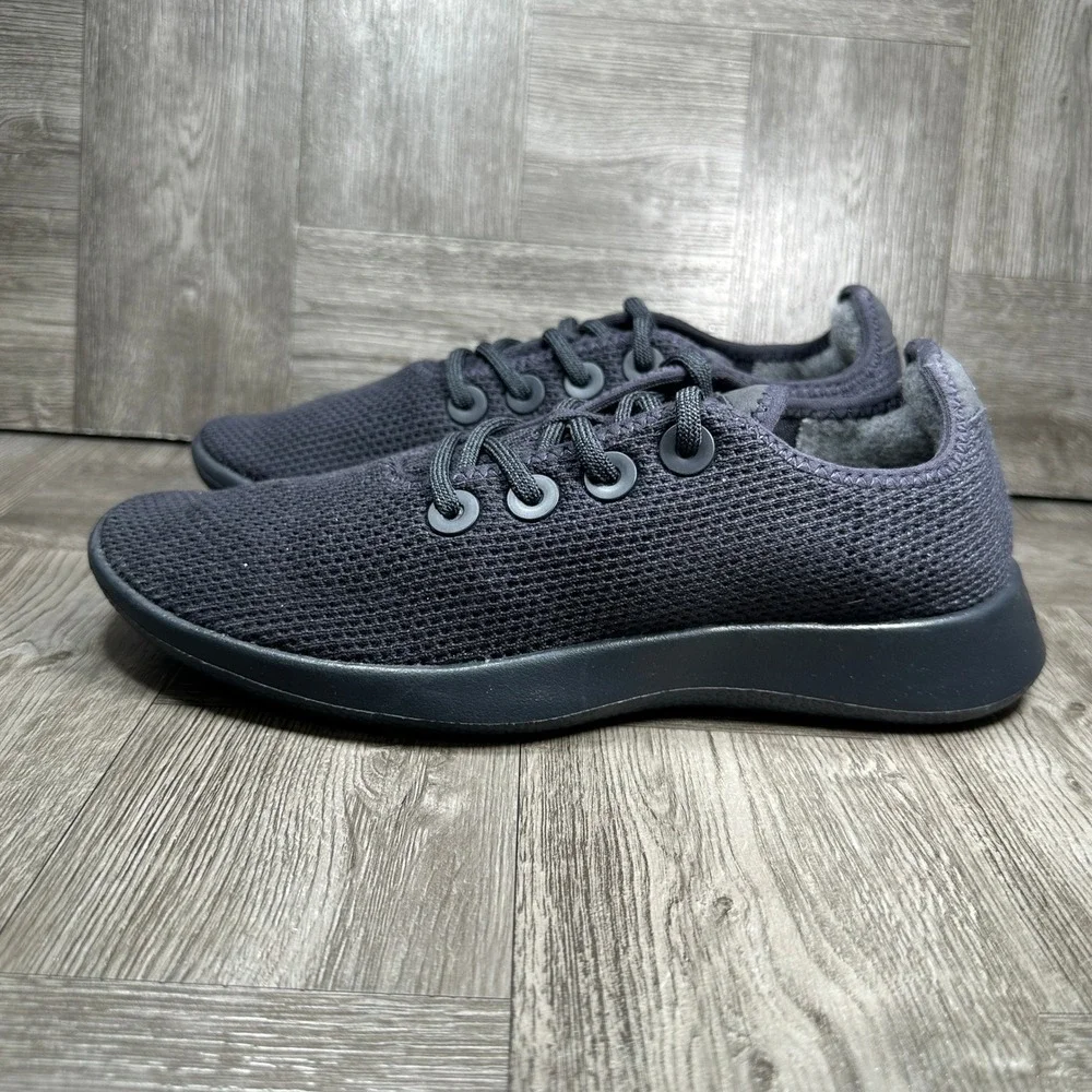 Allbirds Tree Runners Mens 8 Charcoal Grey Sustainable Breathable Mesh NEW